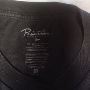 Primitive Men's Tee Large Black with Yellow Leopard on back